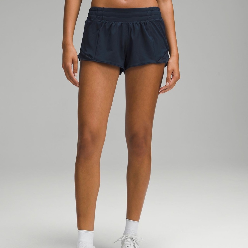 NWT Lululemon Hotty Shorts Size 8 True Navy